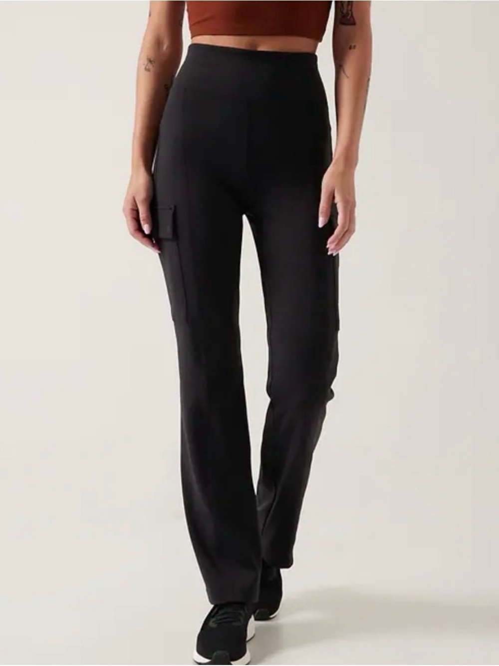Athleta Delancey Straight Leg Athleisure Relaxed Pull On Legging Yoga Pants